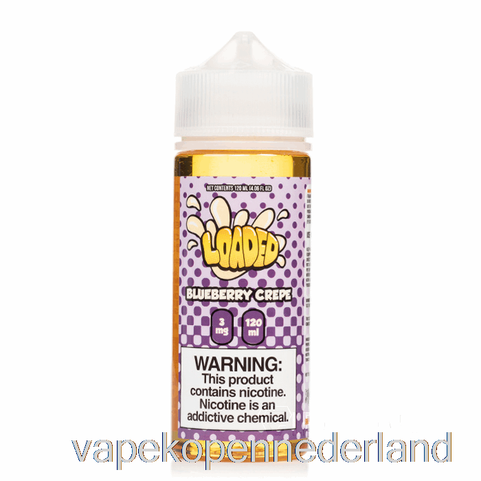 Vape Nederland Bosbessencrêpe - Geladen E-vloeistof - Meedogenloze Dampen - 120ml 3mg